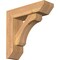 Ekena Millwork Legacy Slat Smooth Bracket w/ Offset Brace, Western Red Cedar, 5 1/2"W x 18"D x 18"H BKT0604X18X18LEC06SWR - alternate 1
